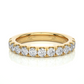Round Prong Set Eternity Wedding Band Vermeil Ring