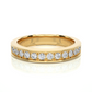 Vintage Style Eternity Moissanite Lab Diamond Vermeil Band