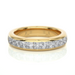 Princess Diamond Vermeil Classic Wedding Band Ring