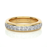 Princess Diamond Vermeil Classic Wedding Band Ring