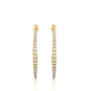 Round Lab Diamond Luxe Hoop Earrings