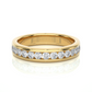 Classic Diamond Moissanite Lab Vermeil Wedding Band Ring