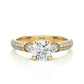 Three Stone Lab Grown Diamond Engagement Ring