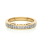 Princess Cut Diamond Vermeil Eternity Wedding Band