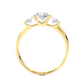 Lab Grown / Moissanite Diamond Three Stone Engagement Ring