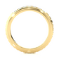 Men’s Lab Diamond Double Row Wedding Band