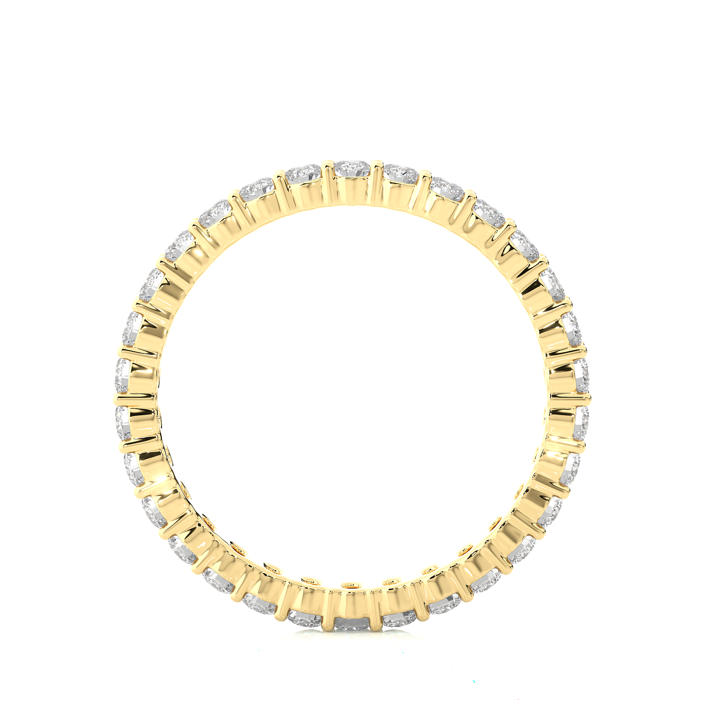 Stackable Round Diamond Eternity Wedding Band