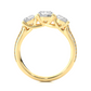 Round Three Stone Lab Grown / Moissanite Diamond Ring