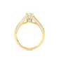 Princess Cut Lab / Moissanite Diamond Engagement Ring