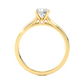 Round Lab Grown & Moissanite Diamond Engagement Ring