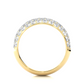 Luxury Pave  Lab Moissanite Diamond Wedding Band Vermeil Ring