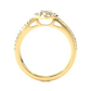 Marquise Halo Moissanite Lab Diamond Vermeil Ring