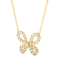 Butterfly Lab Grown Diamond Pendant Necklace