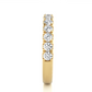 Round Prong Set Eternity Wedding Band Vermeil Ring
