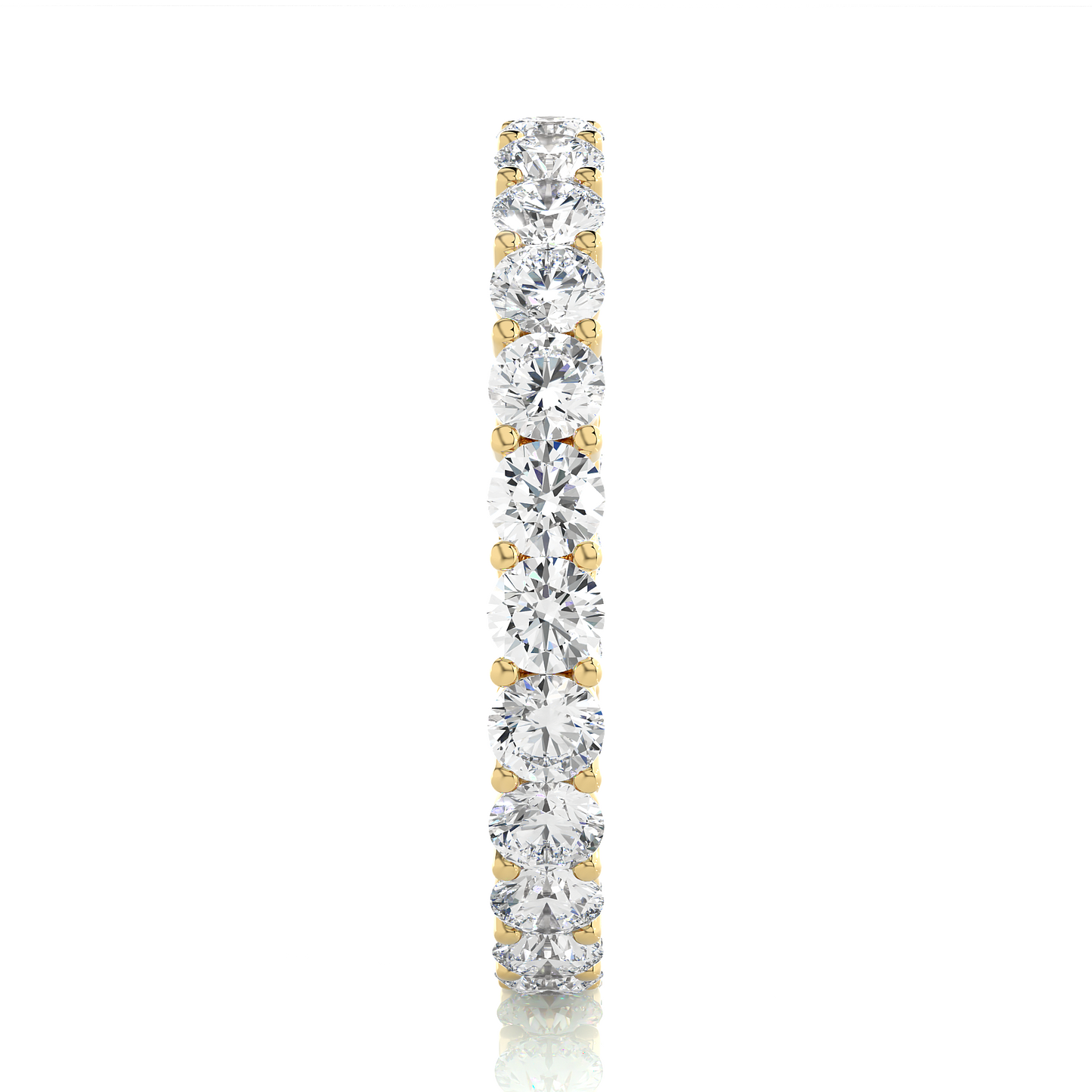 Round Cut Lab Grown Diamond Eternity Band