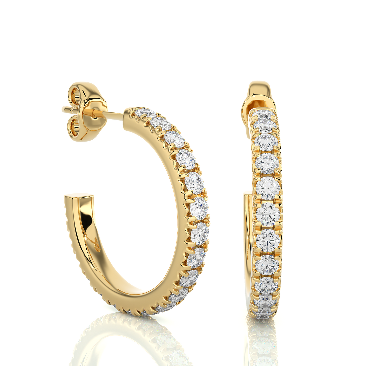 Classic Luxe Lab Grown Diamond Hoop Earrings