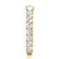 Vermeil Round Moissanite Lab Diamond Eternity Engagement Ring