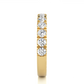 Round Prong Eternity Wedding Band Vermeil Ring