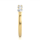 Lab Grown Moissanite Five Stone Wedding Band Ring