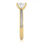 Princess Cut Lab / Moissanite Diamond Engagement Ring