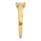 Lab Grown Diamond Moissanite Solitaire Princess Cut Ring