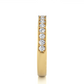 Classic Eternity Band Moissanite Lab Diamond Vermeil Ring