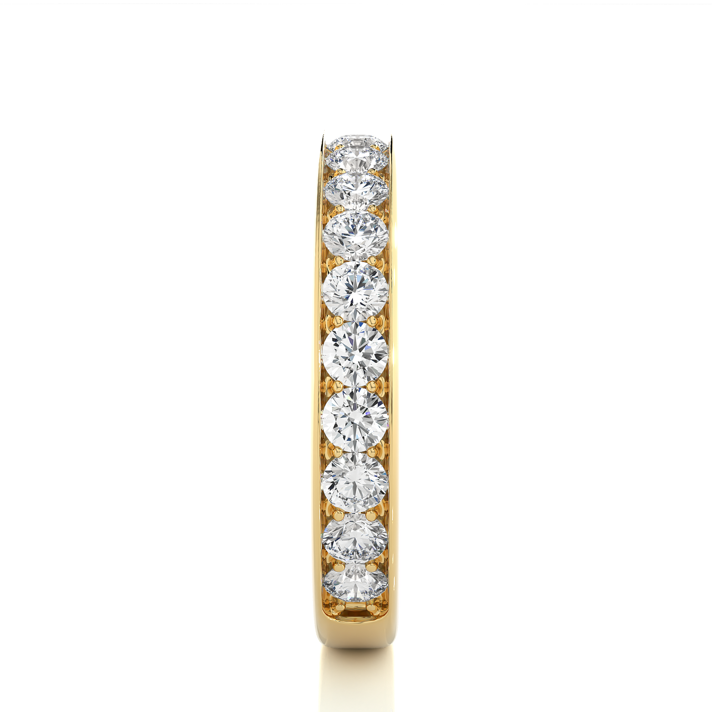 Elegant Lab Grown Diamond / Moissanite Eternity Band Ring