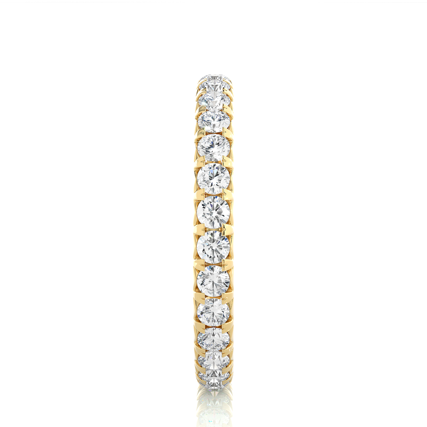 Round Cut Lab Grown Diamond Eternity Ring