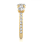 Round Lab Moissanite Diamond Engagement Ring