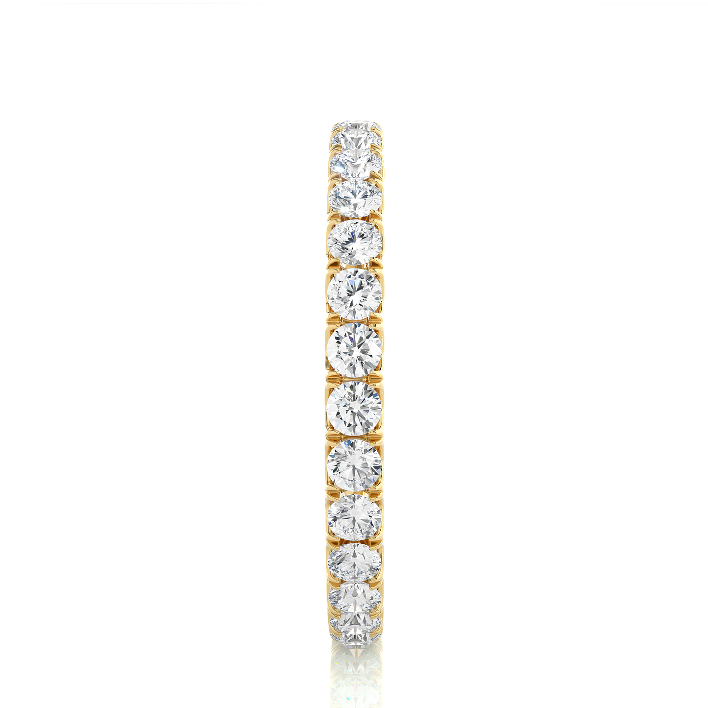 Round Cut Lab Grown Diamond Eternity Ring