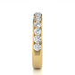 Eternity Diamond Moissanite Lab Vermeil Wedding Band