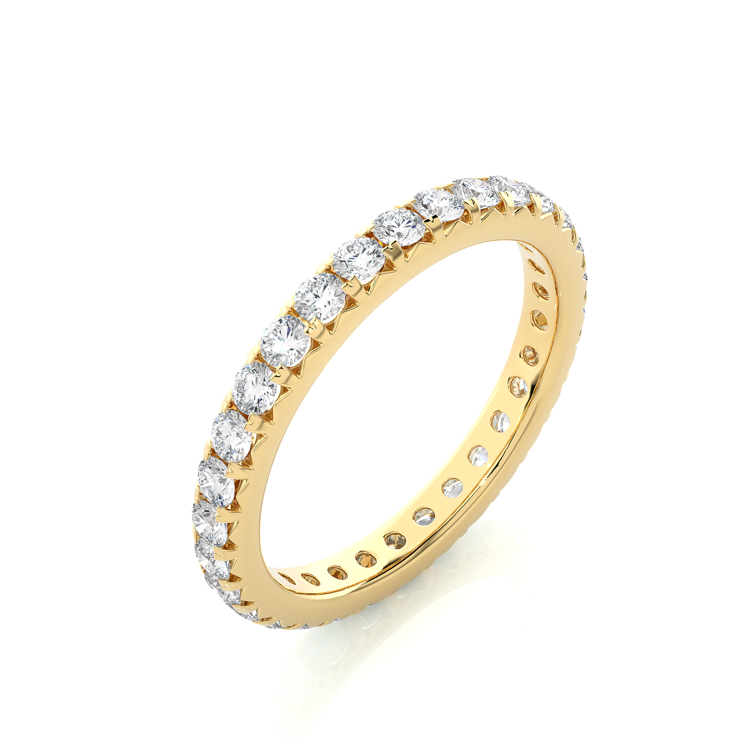Round Cut Lab Grown Diamond Eternity Ring