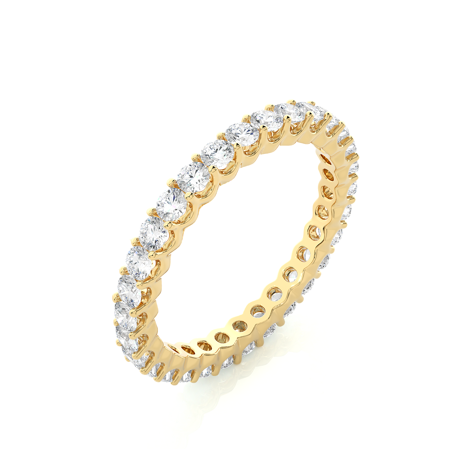 Round Cut Lab Grown Diamond Eternity Band