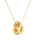 Pear Cut Lab Diamond Halo Pendant Necklace