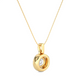 Luxury Round Lab Grown Diamond Halo Pendant Necklace