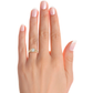 Vermeil Round Moissanite / Lab Grown Diamond Twisted Band Ring