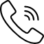 Phone icon on a white background