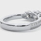 Round Three Stone Lab Grown / Moissanite Diamond Ring