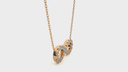 Infinity Lab Grown Diamond Pendant Necklace