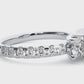 Round Lab Moissanite Diamond Engagement Ring