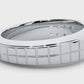 Men’s Lab Diamond Double Row Wedding Band