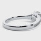 Round Diamond Three Stone Engagement Ring With Baguette Side Stones