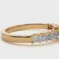 Vermeil Princess Moissanite / Lab Grown Diamond Engagement Ring