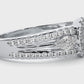 Vintage Halo Lab / Moissanite Diamond Engagement Ring
