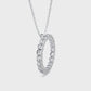 Minimal Circle Lab Diamond Pendant Necklace