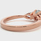 Three Stone Lab / Moissanite Diamond With Pear Side Stones Ring