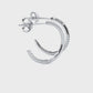 Round Lab Diamond Luxe Hoop Earrings