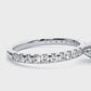 Princess Cut Lab & Moissanite Diamond Pavé Engagement Ring