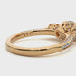Lab Grown / Moissanite Diamond Three Stone Engagement Ring