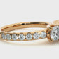 Round Lab Moissanite Diamond Engagement Ring